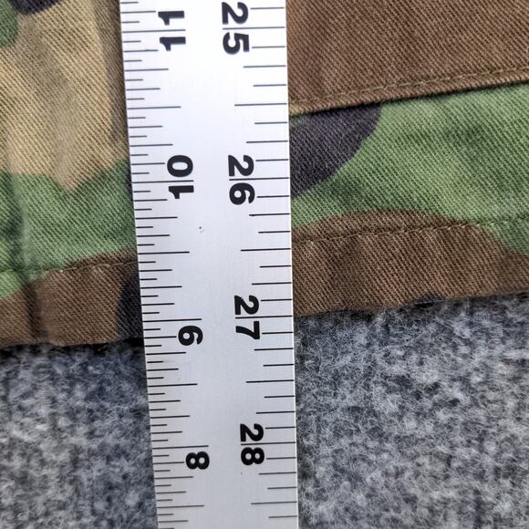 US Navy Sea Cadets Woodland Camo Type I Combat Coat Green Brown Small - Picture 10 of 15